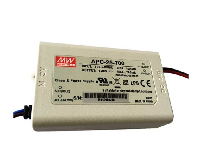 APC παροχής ηλεκτρικού ρεύματος οδηγήσεων οδηγός apc-25-700 των σταθερών τρεχουσών οδηγήσεων σειράς 20w