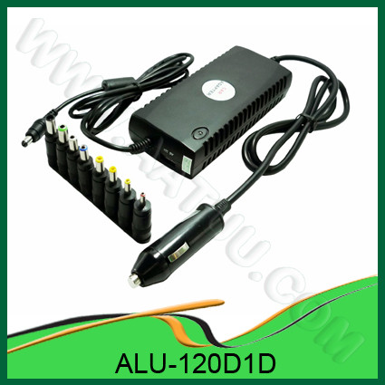 120 W καθολικής προσαρμογέα ενέργειας DC για χρήση του αυτοκινήτου, με 1 LED, 1 θύρα USB, 8 ακίδων εξόδου ALU-120D1D