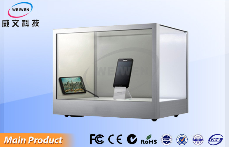 Προσαρμοσμένη διαφανής LCD επίδειξης μηχανή διαφημίσεων αφής υπολογιστών γραφείου υπέρυθρη
