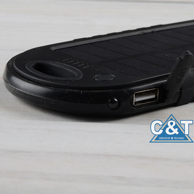 Διπλή USB τράπεζα δύναμης λιμένων εφεδρική, εφεδρική εξωτερική μπαταρία ηλιακού πλαισίου 5000mAh