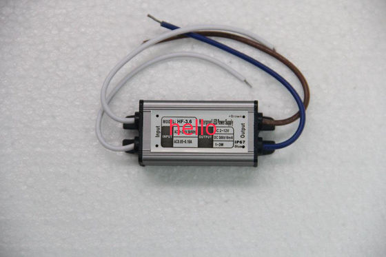 Αδιάβροχη IP68 50Hz σταθερή τρέχουσα παροχή ΣΥΝΕΧΟΥΣ ηλεκτρικού ρεύματος 12 βολτ 300mA για το φωτισμό των οδηγήσεων