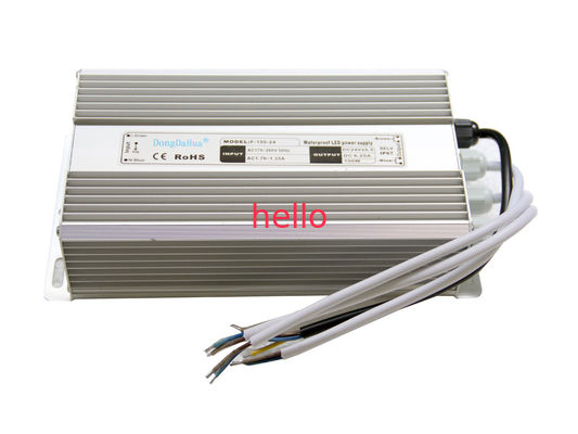 60Hz IP68 οδηγός των αδιάβροχων οδηγήσεων 150W 6.5A με την ενιαία παραγωγή, 24v οδηγός των οδηγήσεων