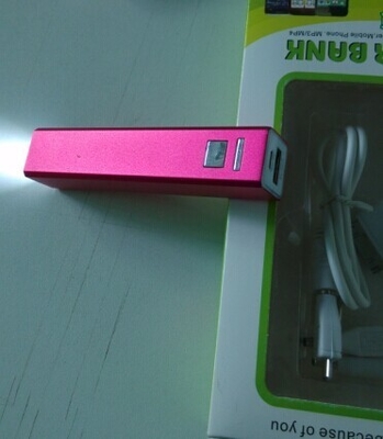3200mAh πορφυρό φορητό USB ορθογωνίων πακέτο δύναμης μορφής για το σημειωματάριο
