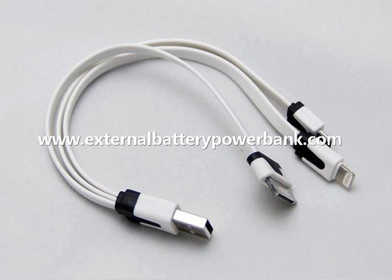 20cm ζωηρόχρωμα 3 σε 1 καλώδιο χρέωσης κεφαλών USB με τα αρρενωπά τηλέφωνα iPhone4/4s/5/5s/6/6Plus