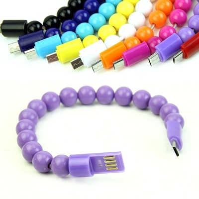 Συγχρονισμός USB 2.0 χρέωσης καλωδίων στοιχείων μικροϋπολογιστών USB βραχιολιών για τη Samsung