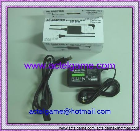 PSP1000 εξάρτημα παιχνιδιών φορτιστών PSP εναλλασσόμενου ρεύματος προσαρμοστών δύναμης εναλλασσόμενου ρεύματος
